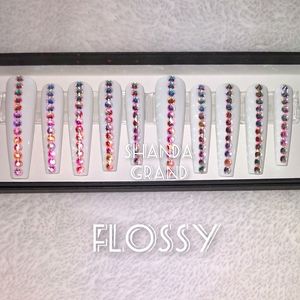 Extra Long Lux Press-On Nail Set (Coffin Shape)